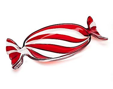 Christmas House Decor - Shop Christmas Decorations - Macy's Peppermint Candy Tray, Winter Entertaining, Candy Tray, Holiday Candy, Candy Wrappers, Favorite Candy, Peppermint Candy, Holiday Red, Glass Candy