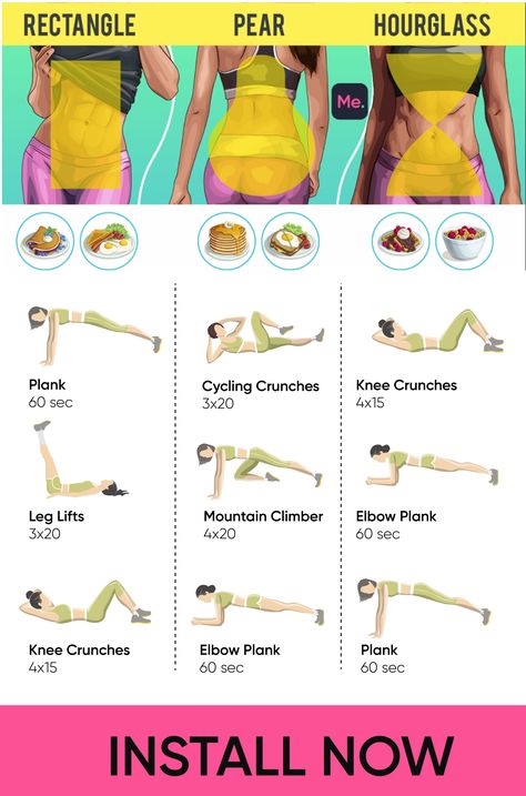 Body Shapes Exercise, Workouts For Body Types, Body Shapes Women Workout, Workout Pear Shape, Shaping Body Workout, How To Fit Body Shape, Workouts For Different Body Types, How To Get Body In Shape, Rectangle Body Workout