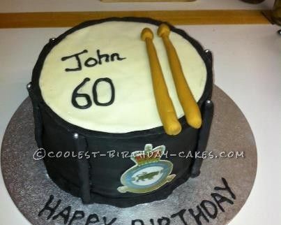 Coolest Pipe Band Drum Cake... This website is the Pinterest of birthday cake ideas Cake Band, 100 Birthday, Drum Cake, Cool Pipes, Birthday Cake Ideas, 60th Birthday Party, 100th Birthday, Cool Birthday Cakes, It's Your Birthday