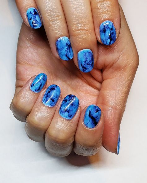 Nail Art Tie Dye, Blue Tye Dye Nails, Tie Dye Nail Art, Tye Dye Nails, Nails For Toes, Finger Nail Designs, Kiss Press On Nails, White Press On Nails, Best Press On Nails