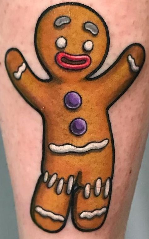 Gingerbread Man Tattoo, Man Tattoo, Best Tattoo, Gingerbread Man, Tattoos For Guys, Cool Tattoos, Gingerbread, Tattoos