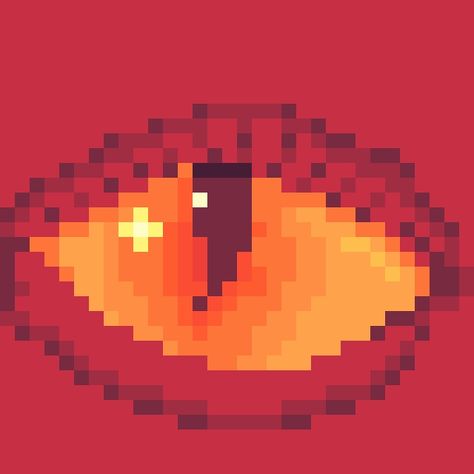 #08 Dragon's Eye - Pyro Pixel Dragon, Dragon Eye, Dragon Art, Superhero Logos, Art