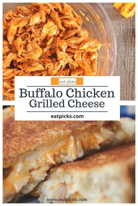 Chicken Grilled Cheese Sandwich, Buffalo Chicken Grilled, Chicken Grilled Cheese, Buffalo Chicken Sauce, Buffalo Chicken Grilled Cheese, Easy Yummy Breakfast, Chicken Buffalo, Lunch Chicken, Buffalo Chicken Sandwiches