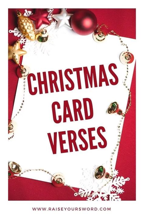 Looking for the perfect Christmas card verses for your Christmas cards this year? Look no further! You'll find lots of ideas for Christmas card verses, Christmas card wording, and sentiments for Christmas cards in this post! #faith #christmas #bibleverses #christmascardverses Christmas Verses For Cards, Verses For Family, Verses For Christmas Cards, Christmas Card Wording, Christmas Cards Wording, Christmas Card Verses, Card Verses, Christmas Verses, Christmas Card Sayings