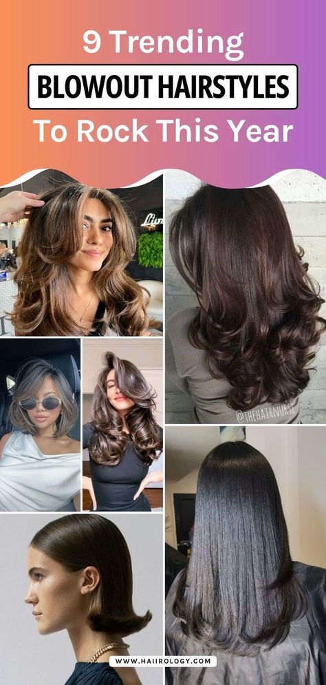 Ready to slay with trending blowout hairstyles? In this blog post, I cover 9 blowout hairstyles you must try for 2024, from voluminous waves to sleek straight blowouts. Whether you have short, medium, or long hair, you’ll find the perfect style to match your vibe. Plus, I share my hairstylist tips on achieving the 90s blowout at home. Get ready for a hair transformation! Head to the blog now for blowout hairstyle inspirations! Long Hair Blowout Hairstyles, Medium Hair Blowout Style, 70s Blowout Hair, Hairstylist Tips, Blowout Hairstyle, Blowout Hairstyles, Blowout At Home, Textured Bobs, Curled Hairstyles For Medium Hair