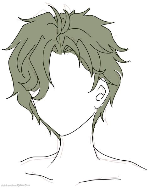 Male Hairstyles Drawing Messy, Wavy Hair Sketch Male, Haircut For Men Drawing, Messy Hairstyles Men Drawing, Character Design Male Hair, Guy Hair Sketch, Messy Male Hair Drawing, Messy Hair Drawing Reference Male, Short Male Hair Drawing