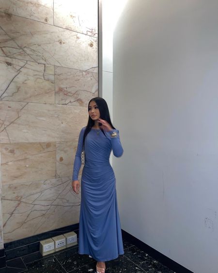 Maxi Dress For Church, Modest Maxi Dress Summer, Dresses Shein Outfits, Modest Fashion Shein, Modest Dresses Summer, Modest Dress Summer, Modest Shein Dresses, Church Formal Dress, Modest Elegant Dress