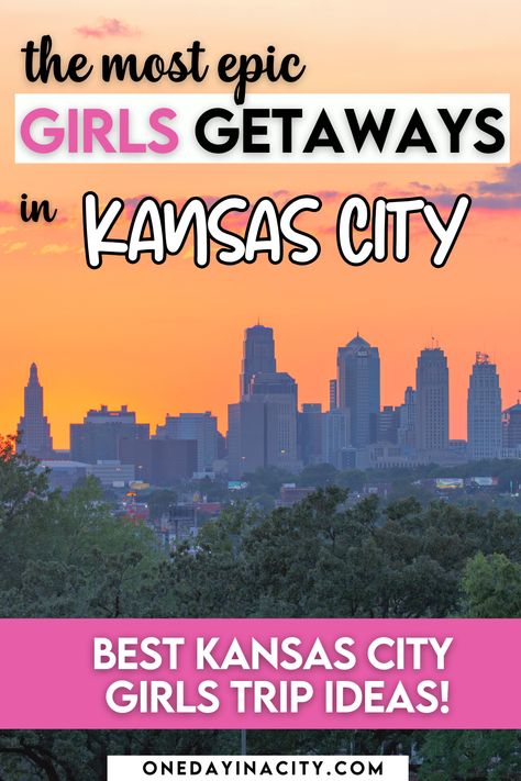 Kansas City skyline for the best girls getaway Kansas City Bachelorette Party Ideas, Kansas City Bachelorette Party, Weekend In Kansas City, Kansas City Hotels, Kansas City Plaza, Girlfriend Trips, Girls Weekend Getaway, Spa Weekend, City Adventure