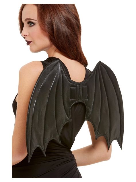 Bat Wings Costume, Ladies Fancy Dress, Wings Black, Black Satin Fabric, Bat Costume, Cute Bat, Wings Costume, Halloween Costume Accessories, Halloween Fancy Dress