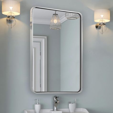 3 mirrors over bathroom vanity