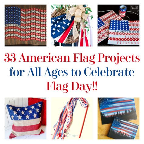 Hello, DIYers! Flag Day is coming up on June 14th! It celebrates the anniversary of the U.S. adopting the American Flag on the same day in 1777. Of course, the flag has changed as new U.S. territories were added. Now, the U.S. flag proudly boasts 50 Stars and 13 horizontal stripes. Flag day was put […] The post 33 American Flag Projects for All Ages to Celebrate Flag Day appeared first on DIY Projects by Big DIY Ideas. American Flag Projects, Crafts For All Ages, Anything But Clothes, American Flag Crafts, American Flag Pillow, Flag Crafts, American Flag Wall, Pony Bead Crafts, Flag Day