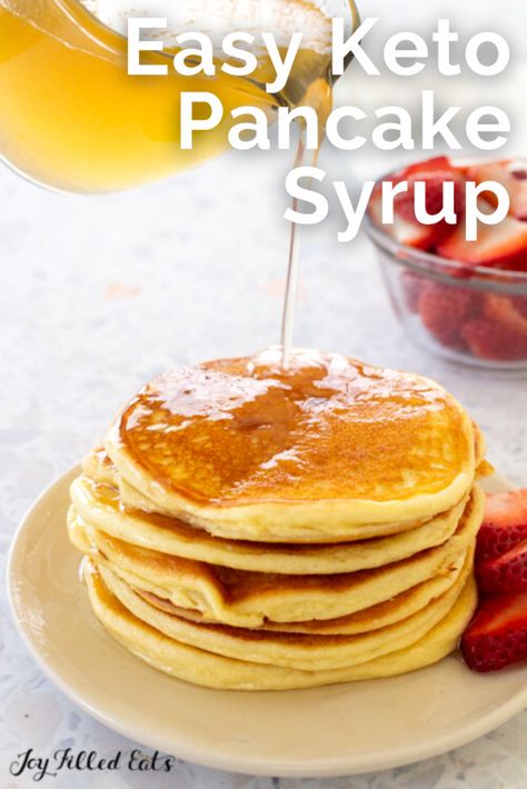 Keto Pancake Syrup, Pancake Syrup Recipe, Low Carb Pancake, Protein Powder Pancakes, Keto Protein Powder, Best Keto Pancakes, Keto Protein, Cinnamon Pancakes, Pancake Syrup