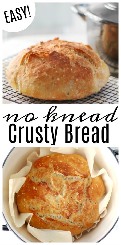 No Knead Crusty Bread Bread For Soup Dipping, No Knead Crusty Bread, Crusty Bread Recipe, Bread Recipe Video, Bread Scoring, Chewy Bread, Artisan Breads, French Bread Recipe, Bake Bread