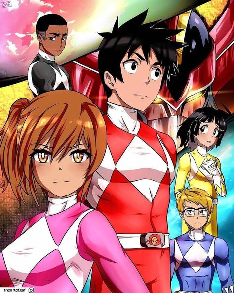 Anime Power Rangers Power Rangers Anime, Beast Ranger, Victorian Anime, Trini Kwan, Original Power Rangers, Power Rangers Comic, Avengers Alliance, Green Lantern Hal Jordan, Power Rangers Fan Art