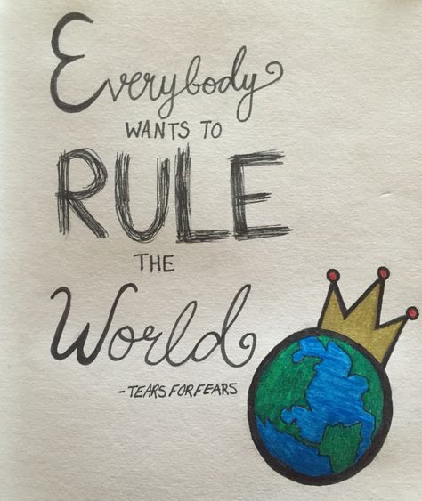 Everybody Wants to Rule the  World ❤️ Tears for Fears Confidence Challenge, Pursue Your Dreams, Here With Me, Rule The World, Tears For Fears, Set Your Goals, King And Queen, Inner Voice, Work On Yourself