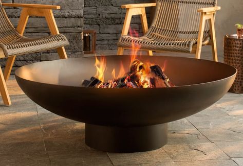 Contemporary Fire Pit, Outside Fire Pits, Modern Fire Pit, Concrete Fire Pits, Steel Fire Pit, Burning Fire, Gas Fire Pit Table, Wood Burning Fire Pit, Fire Pit Designs