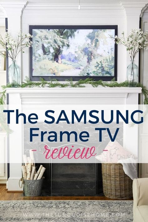 Samsung Picture, Picture Frame Tv, Tv Above Fireplace, Body Wave Perm, Tv Cords, Tv Over Fireplace, Wave Perm, Glass Front Cabinets, Living Room Decor Fireplace