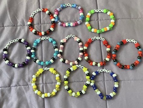 Miku Bracelet, Pjsk Bracelets, Vocaloid Bracelet, Kawaii Kandi Bracelets, Mlp Kandi Bracelet, Character Kandi Bracelets, Trans Kandi Bracelet, Cute Kawi Kandi Bracelets, Diy Kandi Bracelets