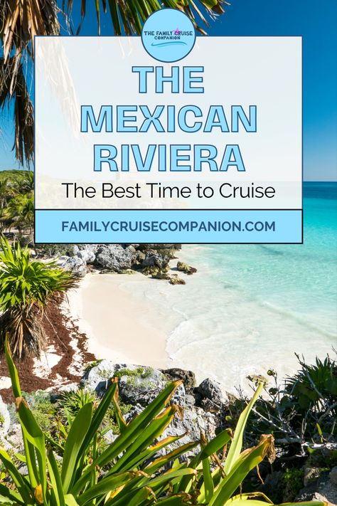 Are you wanting to take a trip to the Mexican Riviera but don't know when the best time is to visit this picturesque region of Mexico? We've got you covered with this post. Read now to find out the best time to book a cruise for your family! Mexican Riviera Cruise, Mexican Riviera, Cruise Planning, How To Book A Cruise, Youth Activities, Dream Cruise, Your Amazing, Kids Club, Family Fun