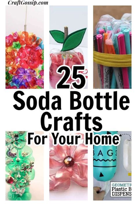 25 DIY Crafts Made From Soda Bottles – Home and Garden Soda Bottle Crafts, Party Lanterns, Plastic Container Crafts, Whimsical Party, Recycled Crafts Kids, Egg Cartons, Edible Crafts, Egg Carton Crafts, Soda Bottle