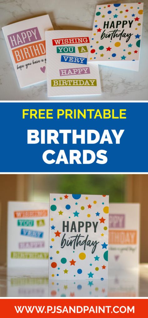 Printable Birthday Card – 3 Versions! Card Verses Birthday Free Printable, Printable Birthday Cards Free Men, Birthday Cards To Print Free Printables, Happy Birthday Printable Card, Birthday Card Templates Printable Free, Diy Cards For Birthday, Birthday Card Printable Free, Birthday Cards Free Printable, Printable Birthday Cards Free