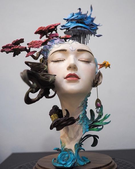 Foods For Hair, Human Sculpture, Mannequin Art, Clay Sculptures, Caving, Sculpture Clay, Clay Sculpture, 인물 사진, Hair Art