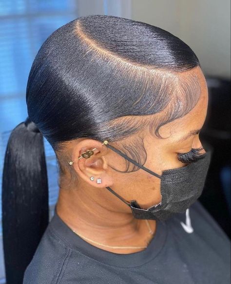 Slickback Ponytail, Sleek Braided Ponytail, Hd Lace Frontal Wigs, Hair Accessories Bun, Slicked Back Ponytail, Hd Lace Wigs, Elegant Ponytail, Weave Ponytail Hairstyles, Sleek Ponytail Hairstyles