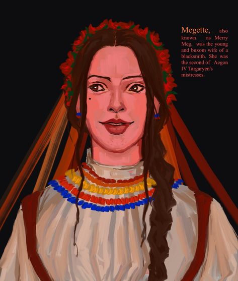 (8) Megette the second of Aegon IV Targaryen’s mistresses – @salialenart on Tumblr A Song Of Ice And Fire, On Tumblr, Universe, Two By Two, Hairstyles, Songs, Tumblr, Hair Styles, Dresses