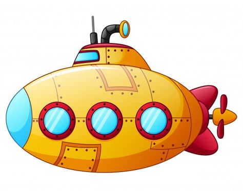 Submarino amarelo dos desenhos animados | Premium Vector #Freepik #vector #viagem #agua #desenho-animado #mar Submarine Drawing, Submarine Craft, Transportation Preschool Activities, Transportation Preschool, Note Doodles, Preschool Activities Toddler, Shapes Preschool, Earth Angels, Yellow Balloons