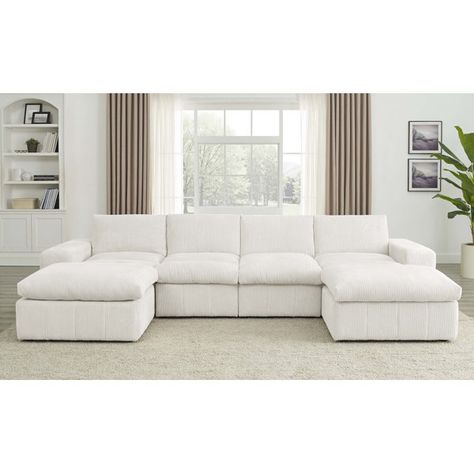 Willa Arlo Interiors Tondreau 6 - Piece Upholstered Sectional & Reviews | Wayfair Tattoo Modern, Brown Sectional, Large Sectional, Sectional With Ottoman, Wayfair Furniture, Coastal Living Room, Upholstered Sectional, Corner Sectional, Modular Sectional