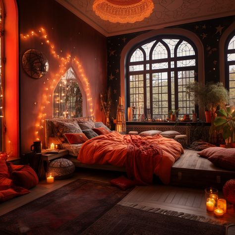 Sunset Bedroom, Bed Designs Latest, Bed Design Images, Simple Bed Designs, Bed Interior, Orange Rooms, Camper Interior Design, Wooden Bed Design, Bedroom Orange