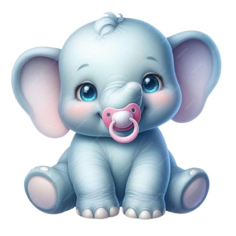 Cute baby zoo animal with pacifier in watercolor 3d realistic | Premium AI-generated PSD Baby Zoo Animals, Baby Zoo, Baby Animal Drawings, Idee Cricut, Zoo Animal, Baby Projects, Cute Elephant, Art Base, Zoo Animals