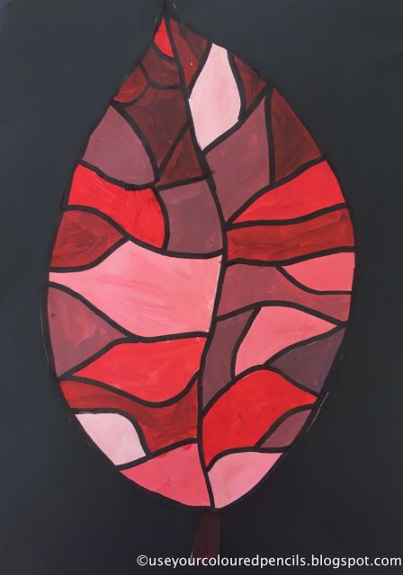 Monochromatic Drawing, Study Artwork, Leaf Paintings, Tints And Shades, Color Theory Art, Harmony Art, Red Artwork, Shading Drawing, Monochromatic Art