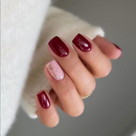 Deep Red Nails, Kutek Disney, Wine Nails, Thanksgiving Nail Designs, Ballet Nails, Girly Acrylic, Milky Nails, October Nails, Nagel Tips