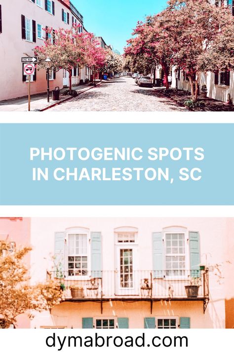 There are amazing Instagram photo spots in Charleston. Charleston is a beautiful city in South Carolina with many photogenic places! #charleston #unitedstates #photospots #instagrammable #photography Charleston Sc Pictures, Charleston Sc Picture Ideas, Charleston Photo Spots, Charleston Sc Couples Photography, Sunset In Charleston, Family Travel Quotes, Family Travel Photography, Family Travel Hacks, Antebellum Homes