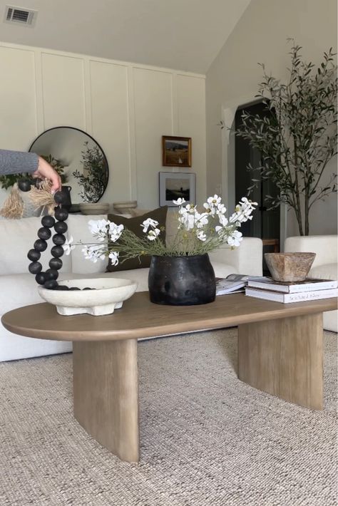 Zeke Coffee Table, Oval Natural Wood Zeke Coffee Table, Oval Wood Coffee Table Modern, Condo Coffee Table, Style Oval Coffee Table, Styling Oval Coffee Table, Apartment Coffee Table Decor, Natural Oak Coffee Table, White Oval Coffee Table