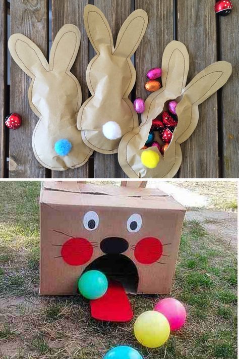 27 Easter Party Games - Fun Party Pop Easter Themed Birthday Party, Outdoor Easter Party, Kids Easter Party, Easter Party Games, Games To Make, Spring Birthday Party, Easter Outdoor, Easter Crafts For Toddlers, Bunny Birthday Party