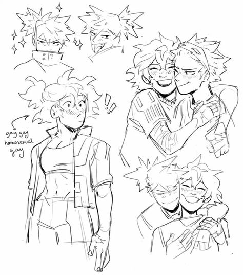 Super Hero Poses Drawing, Bkdk Fem Deku, Bakugo X Fem Deku, Fem Bkdk Fanart, Fem Bkdk, Fem Bakugou X Deku, Horikoshi Assistant Bkdk, Mha Genderbend, Bkdk Middle School Fanart