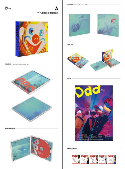 SHINee "Odd" Version A | Music Album Packaging Album Packaging Design Kpop, Album Package Design, Kpop Album Packaging, Kpop Album Design, Cd Album Design, Album Packaging Design, Shinee Odd, Album Packaging, Dvd Cover Design