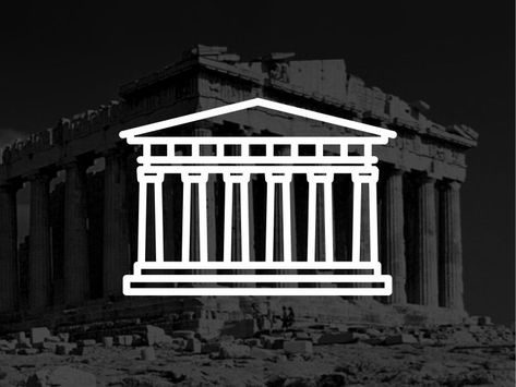 Greece !! Parthenon !! Parthenon Drawing, Greece Parthenon, Greece Drawing, Drawing Easy, Design Illustration, Greece, Temple, The Next, Design