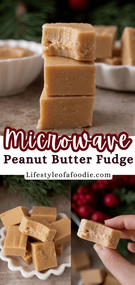 This Microwave Peanut Butter Fudge Recipe is made with just a few simple ingredients, ready in minutes, and is perfect for any occasion. Pb Fudge Easy, Fudge Recipes Microwave, Two Ingredient Peanut Butter Fudge, Simple Peanut Butter Fudge, 2 Ingredient Peanut Butter Fudge Recipe, Easy Peanut Butter Fudge Recipe, Microwave Fudge Recipe, Peanut Butter Fudge Recipes Easy, Microwave Peanut Butter Fudge