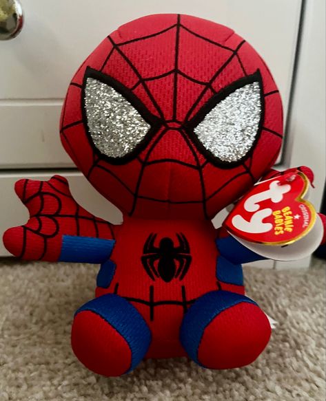 Spider Man Esthetic, Plushies Spiderman, Spider Man Plushies, Spidey Plush, Spiderman Plush, Spider Man Plush, Burr Basket, Spiderman Gifts, Man Pillow