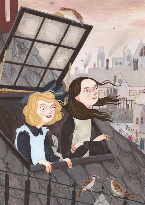 Rebecca Green finds wonder and inspiration in the every day. No moment or experience is either too seemingly trivial or too grandiose to make an... Rebecca Green, 동화 삽화, A Little Princess, Picture Books Illustration, Looking Out The Window, Artist Interview, Art Et Illustration, Art And Illustration, Alam Yang Indah