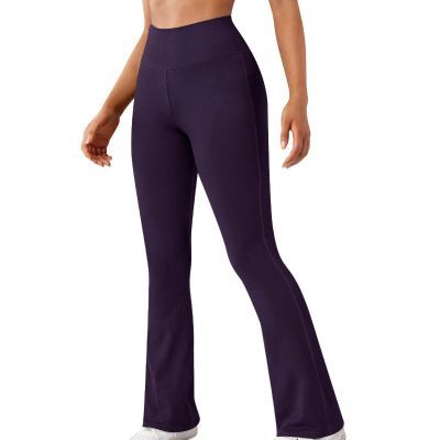 SMIDOW Black of Friday Deals High Waist Bootcut Yoga Pants for Women Tummy Control Flare Leggings Stretch Workout Running Bell Bottom Leggings Crazy CRZ Purple S Flare Leggings With 4-way Stretch For Workout, Fitted Moisture-wicking Purple Yoga Pants, Tight Full-length Purple Yoga Pants, Purple 4-way Stretch Yoga Pants For Sports, Bell Bottom Leggings, Stretch Workout, Purple Yoga Leggings With 4-way Stretch, Workout Running, Flare Leggings