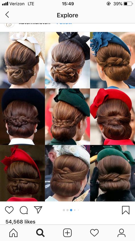 Royal Hairstyles Princesses, Kate Makeup, Royal Hairstyles, Princess Kate Style, Kate Middleton Style Outfits, Kate Middleton Hair, Prins William, Elegant Ponytail, Hair Romance