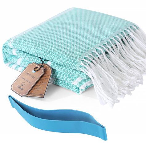 PRICES MAY VARY. [ACCESSORY]: Elastic beach band is a convenient accessory that can hold your Turkish beach towel securely in beach chair. [HIGH QUALITY COTTON]: Made with high-quality cotton for ultimate comfort and absorbency. Our towels are designed to dry quickly, making them the perfect accessory for a day at the beach, bathroom or pool. The absorbent cotton material allows for easy and efficient drying, ensuring that you can stay dry and comfortable all day long. [OVERSIZED 38X72 INCHES]: Carnival Cruise Ships, Packing Essentials List, Vacation Accessories, Turkish Beach, Turkish Towels Beach, Carnival Cruise, Easy Travel, Pool Towels, Blanket Set