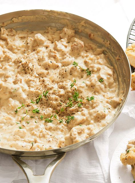 Gluten Free Sausage Gravy, Gluten Free Buttermilk Biscuits, Gluten Free Sausage, Gluten Free Gravy, Gluten Free Flour Mix, Gluten Free Biscuits, Sorghum Flour, Flaky Biscuits, Sausage Potatoes