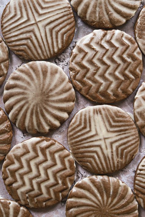 Soft Glazed Gingerbread Cookies - first to the table Soft Glazed Gingerbread Cookies, Soft Iced Gingerbread Cookies, Stamped Gingerbread Cookies, Glazed Gingerbread Cookies, Soft Gingerbread Cookies With Icing, Glaze For Cookies That Hardens, Cookie Glaze That Hardens, Martha Stewart Gingerbread Cookies, Soft Gingerbread Cookies Recipe