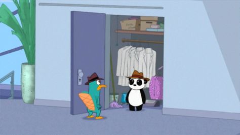 perry the platypus and peter the panda.  haha great episode Milo Murphy, Home Wrecker, Phineas Y Ferb, Perry The Platypus, Something Random, I Did It Again, Phineas And Ferb, Platypus, Favorite Show