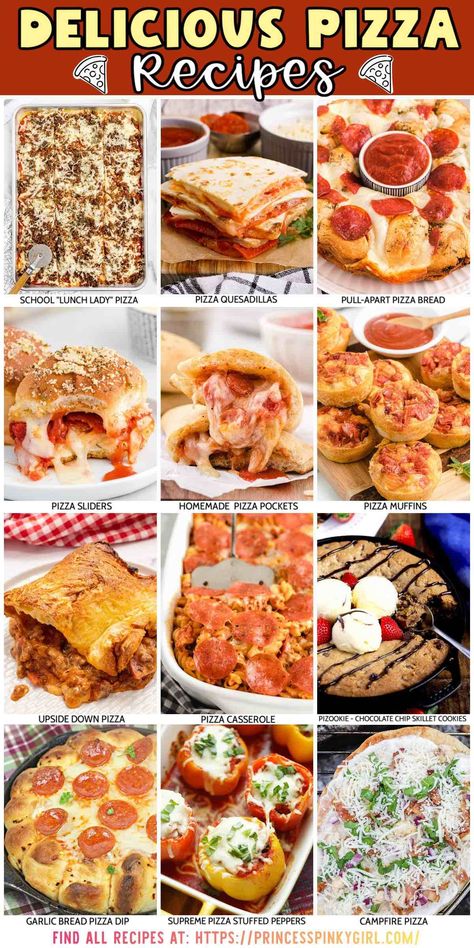 Pizza Type Recipes, Unique Pizza Recipes, Make Homemade Pizza, Baked Pizza, Creative Pizza, Delicious Pizza Recipes, Breakfast Pizza Recipe, Pizza Lunch, Unique Pizza